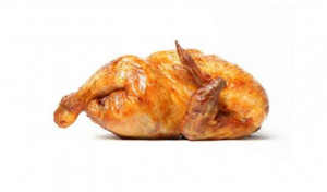 Pollo entero ahumado