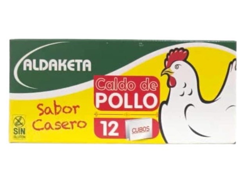 Caldo de pollo el paquete